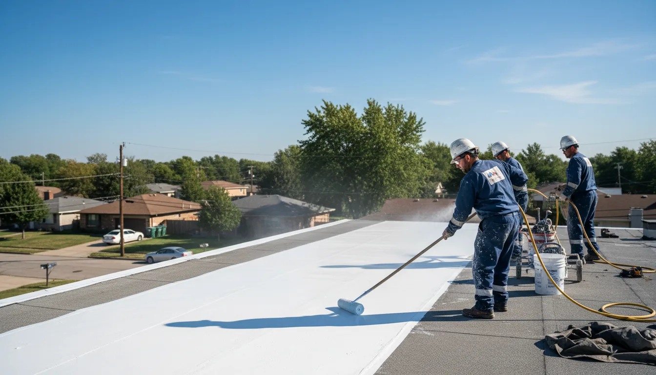 Commercial roof coating in Roundhead, OH near me